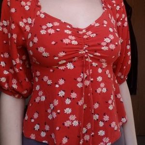 Red Womens Blouse